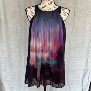 Size Medium sleeveless blouse, halter neckline